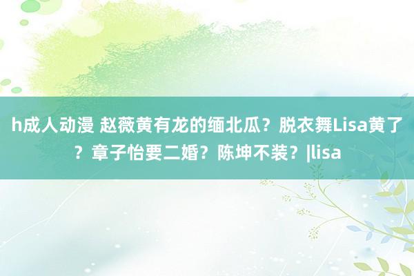 h成人动漫 赵薇黄有龙的缅北瓜？脱衣舞Lisa黄了？章子怡要二婚？陈坤不装？|lisa